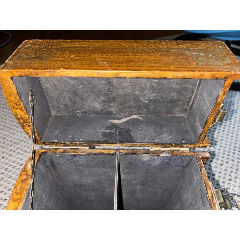 Large Wood Faux Book Box Oliver Twist By Charles Dickens Vintage Latch Buckle